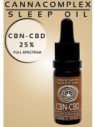 CANNACOMPLEX SLEEP OIL full spectrum  CBN, CBD, kivonat   25%   10ML