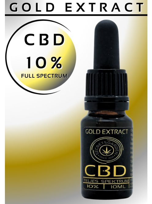 GOLD EXTRACT  full spectrum  BIO CBD kivonat   10%   10ml