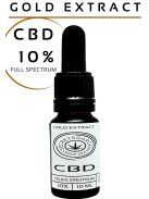 GOLD organic CBD extract full spectrum 10% 10ml