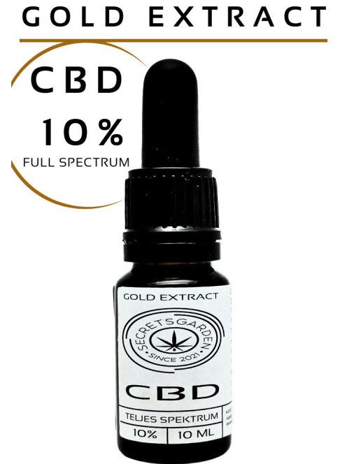 GOLD organic CBD extract full spectrum 10% 10ml