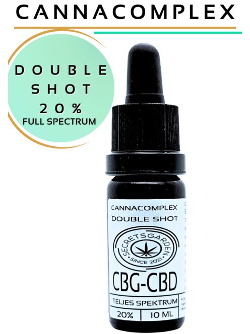 Cannacomplex double shot; full spectrum CBG, CBD 20% extract  10ml
