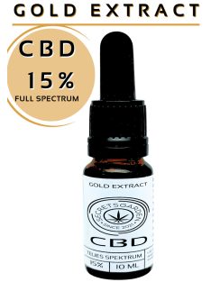 GOLD organic CBD extract full spectrum 15% 10ml