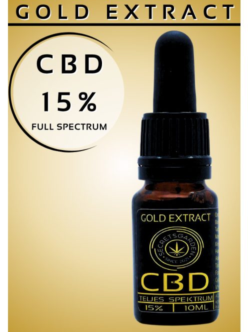 GOLD organic CBD extract full spectrum 15% 10ml