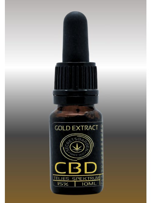 GOLD organic CBD extract full spectrum 15% 10ml