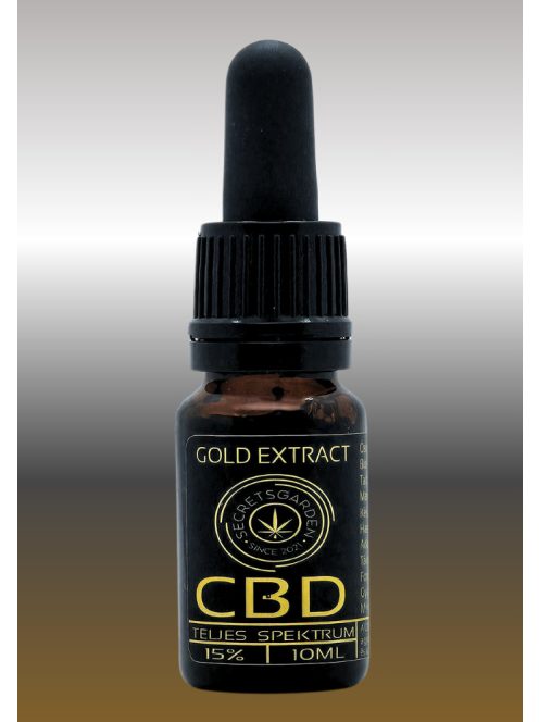 GOLD EXTRACT  full spectrum BIO CBD kivonat   15%   10ml