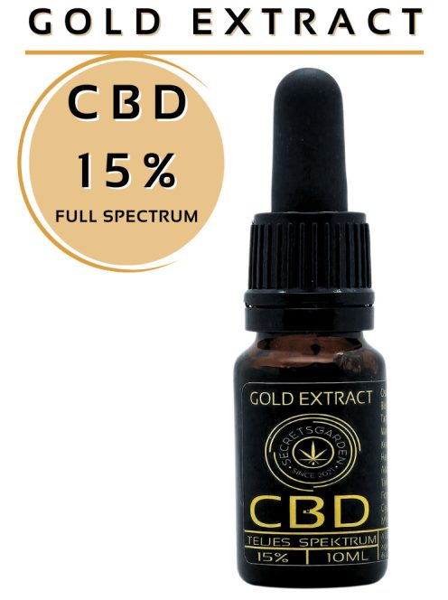 GOLD EXTRACT  full spectrum BIO CBD kivonat   15%   10ml