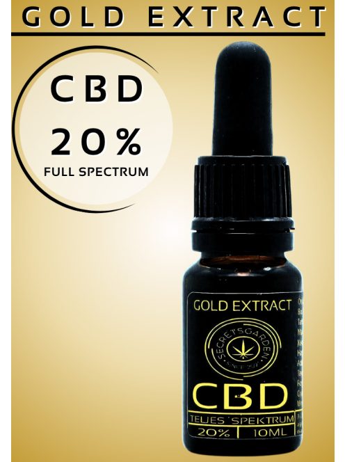 GOLD organic CBD extract full spectrum 20% 10ml