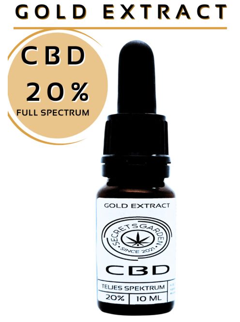 GOLD EXTRACT  full spectrum BIO CBD kivonat  20%   10ml