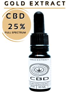 GOLD organic CBD extract full spectrum 25% 10ml