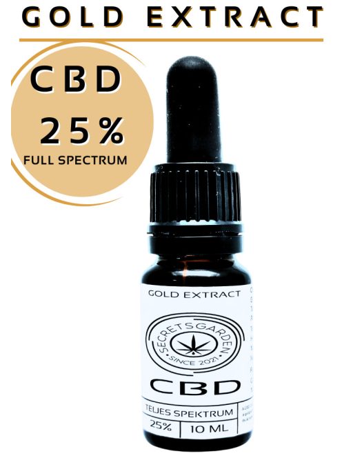 GOLD Bio CBD kivonat  full spectrum    25%    10ml