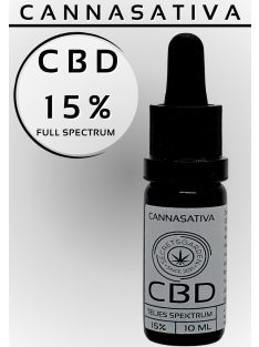Cannasativa full spectrum bio CBD kivonat 15% 10ml