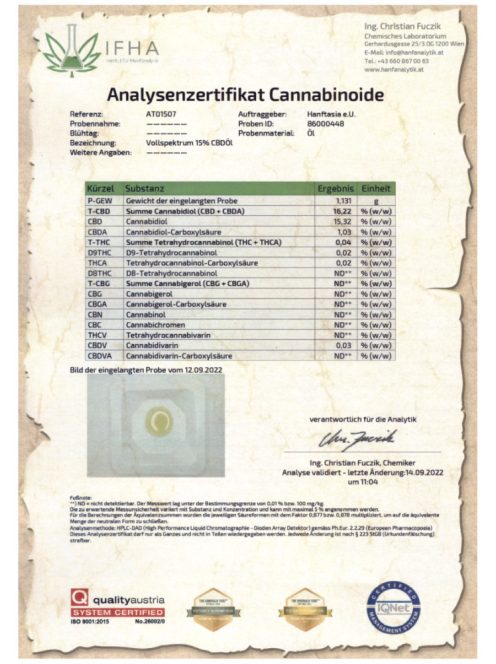 Cannabidrops full spectrum bio CBD extract 15% 10ml