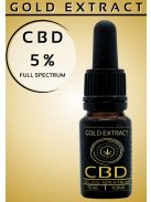 GOLD EXTRACT  full spectrum  BIO CBD kivonat   5%   10ml
