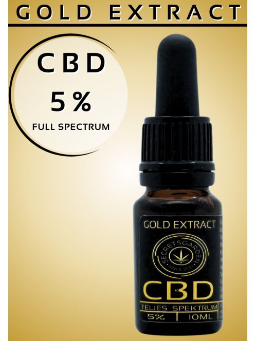 GOLD EXTRACT  full spectrum  BIO CBD kivonat   5%   10ml