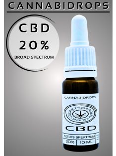 Cannabidrops Breitspektrum bio CBD Extrakt   20%   10ml