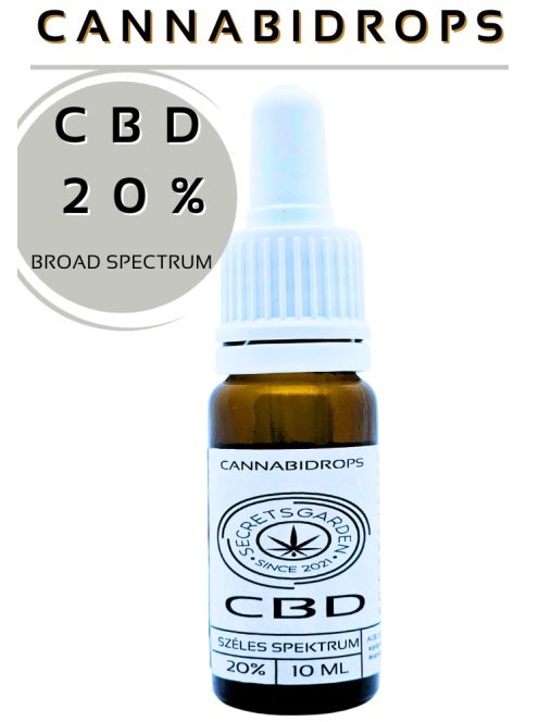 Cannabidrops broad spectrum Bio CBD kivonat   20%   10ml