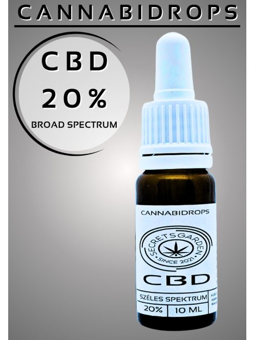 Cannabidrops Breitspektrum bio CBD Extrakt   20%   10ml