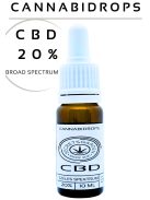 Cannabidrops broad spectrum Bio CBD kivonat   20%   10ml