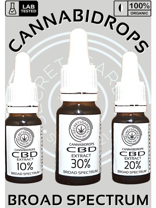 Cannabidrops broad spectrum Bio CBD kivonat   20%   10ml