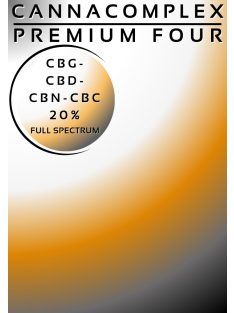   CANNACOMPLEX PREMIUM FOUR full spectrum CBG, CBD, CBN, CBC kivonat 20% 10ml