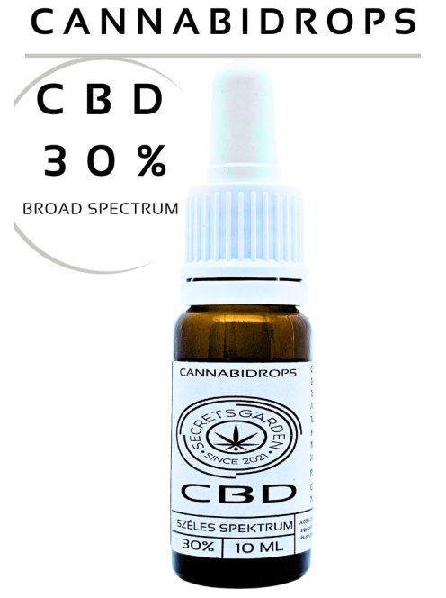 Cannabidrops broad spectrum organic CBD extract 30% 10ml