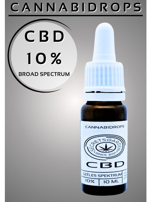 Cannabidrops breit Spektrum bio CBD Extrakt   10%   10ml