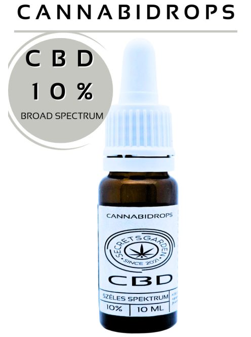 Cannabidrops broad spectrum Bio CBD kivonat   10%   10ml