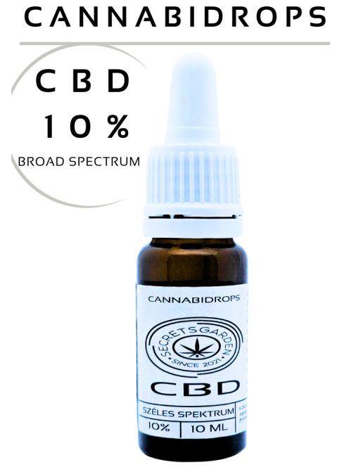 Cannabidrops broad spectrum Bio CBD kivonat   10%   10ml