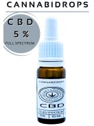 Cannabidrops full spectrum bio CBD kivonat  5%    10ml