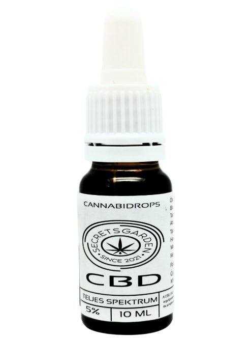 Cannabidrops full spectrum bio CBD kivonat  5%    10ml