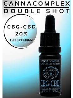   CANNACOMPLEX DOUBLE SHOT; full spectrum CBD, CBG kivonat   20%   10ml