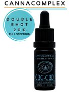 CANNACOMPLEX DOUBLE SHOT; full spectrum CBD, CBG kivonat   20%   10ml