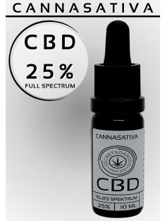 Cannasativa full spectrum bio CBD kivonat 25% 10ml