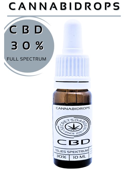 Cannabidrops Vollspektrum Bio CBD Extrakt 30% 10ml 