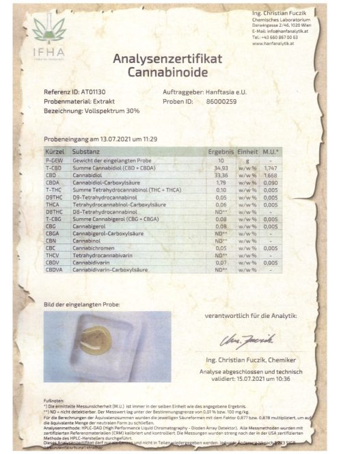 Cannabidrops Vollspektrum Bio CBD Extrakt 30% 10ml 
