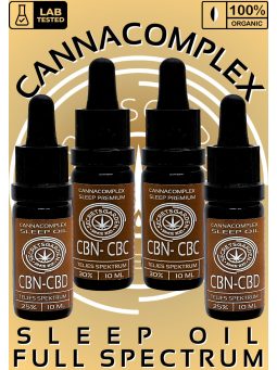 Cannacomplex SLEEP OIL CBN- CBD- kivonatok full spectrum  (THC< 0,2%)